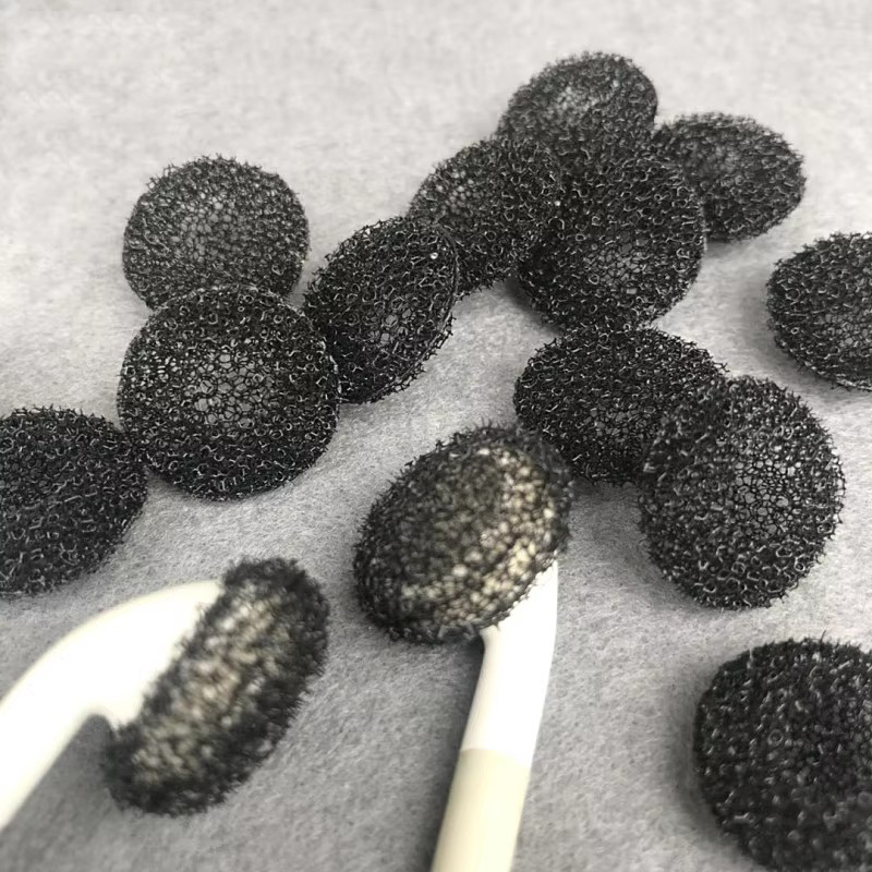 Earphone Foam Tip - Esponja de filtro preta de espuma
