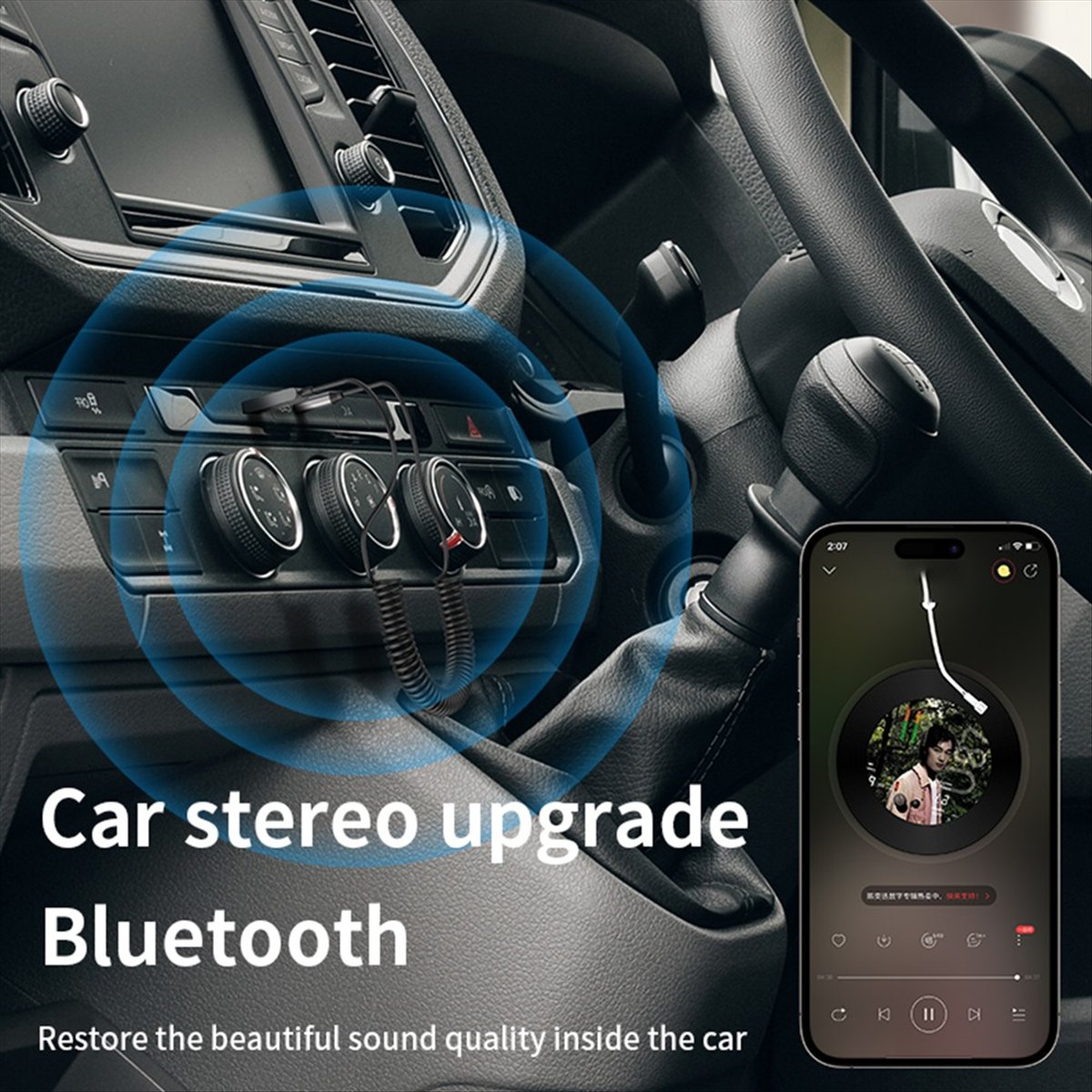Bluetooth Adapter Receiver - Receptor Bluetooth 5.4 A85P AUX para