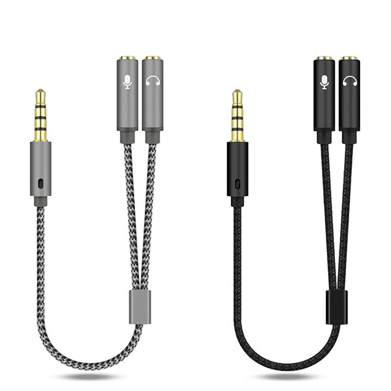 Earphone Splitter Jack - 1 Unidade Divisor de Áudio P2
