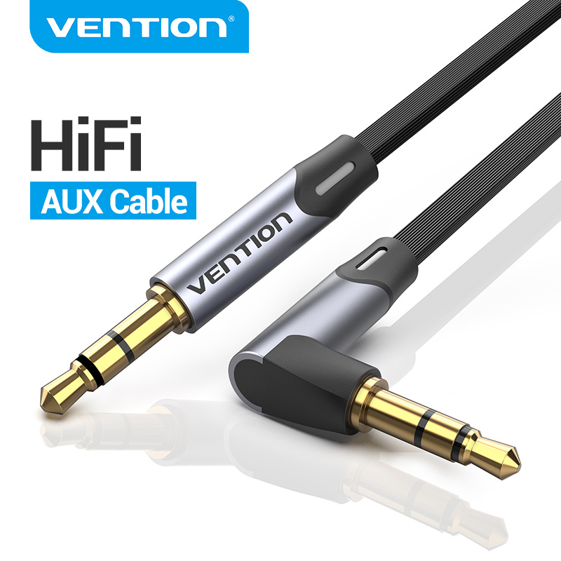 Cable Extension 3.5 - Vention-Ângulo Direito AUX Cabo de Áudio,