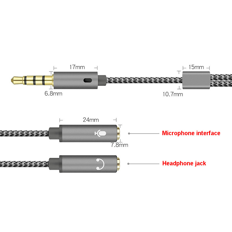 1 Unidade Divisor de Áudio P2  - Earphone Splitter Jack avaliação e preço