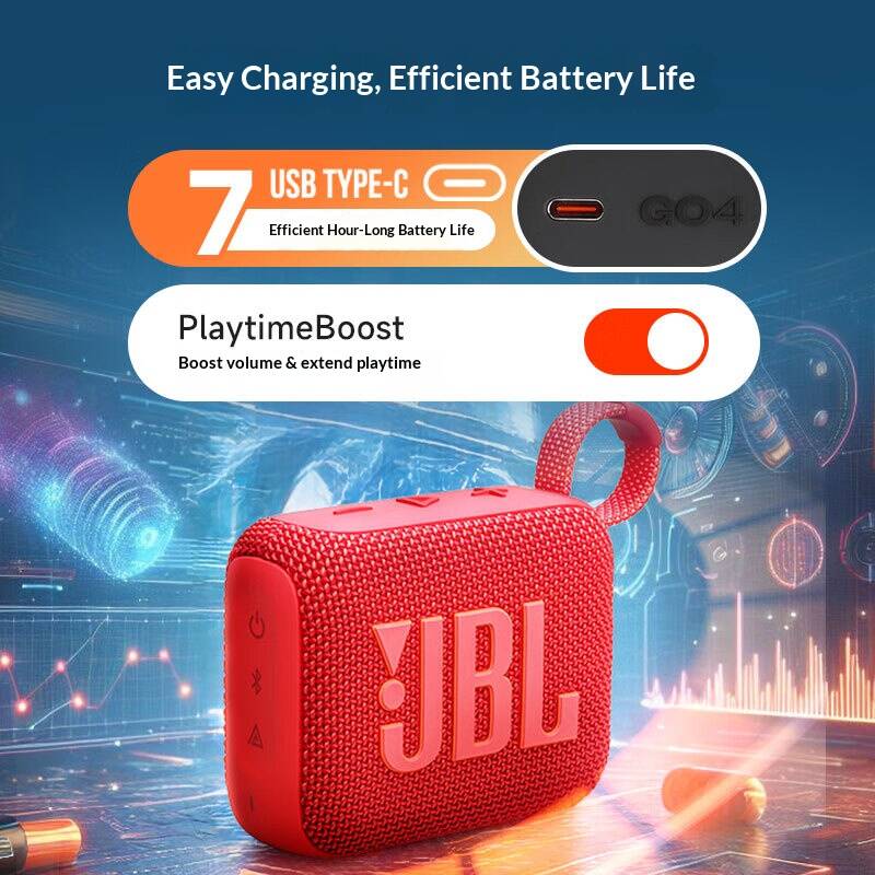 Caixa de Som Sem Fio JBL GO4 R - Jbl Speaker Go 4 avaliação e preço