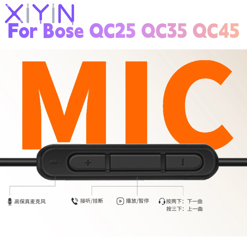 Cabo de Áudio Substituto de 1, - Wired Earphone Mic avaliação e preço