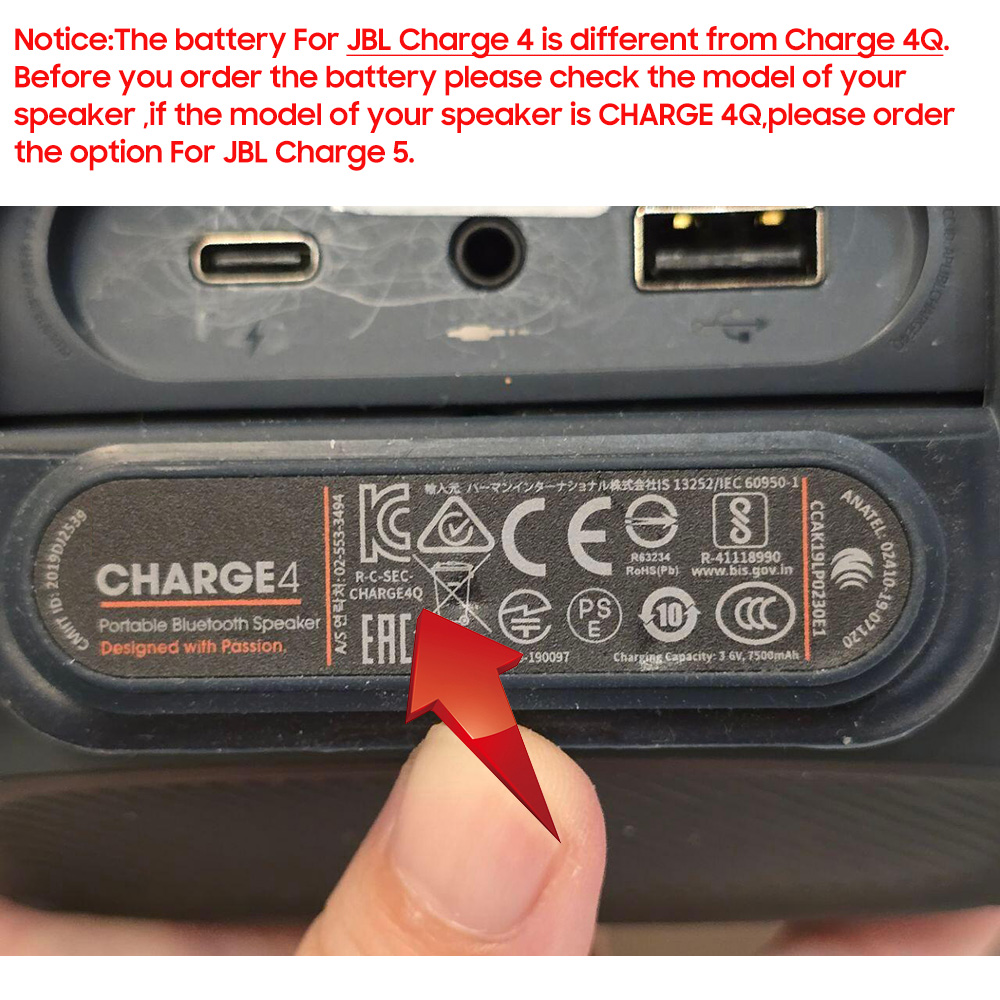 Bateria de substituição id998  - Jbl Speaker Charge 5 avaliação e preço