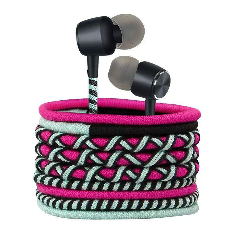 Fone de ouvido com fio trançad - Wired Earphone Mic avaliação e preço