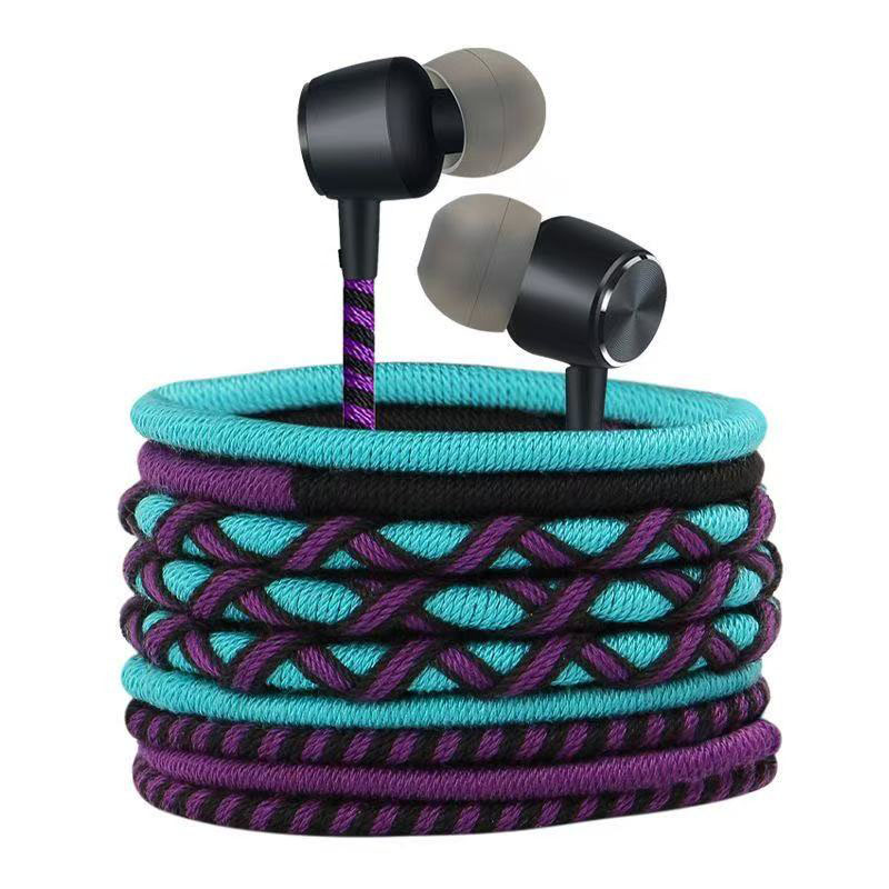 Fone de ouvido com fio trançad - Wired Earphone Mic avaliação e preço